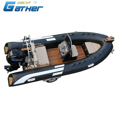 Gather Yacht 16ft HOT SALE New CE certificate ce certificate hypalon inflatable boat  RIB480C