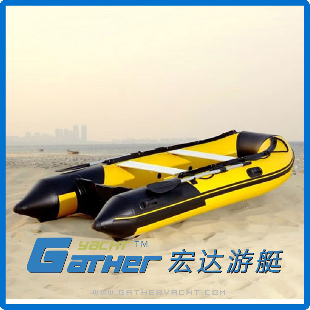 12ft quality hot sale cheap air mat floor inflatable boat for sale from Gather Sport Yacht factory