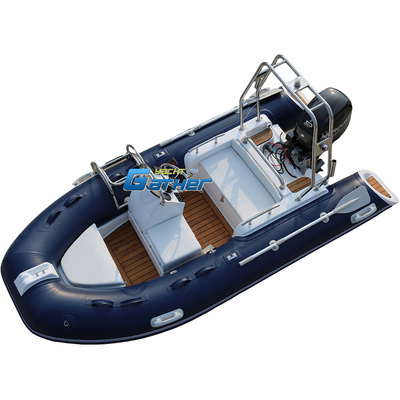 360 12ft Rib Luxury Boats Speed Foldable Rib Boat With Orca Hypalon Tubes RIB360 C with Mercury 25hp outboard engine