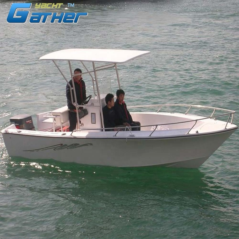 HOT SALE FACTORY DIRECT SALE 19FT FIBERGLASS FISHING BOAT WITH HARD TOP HD600