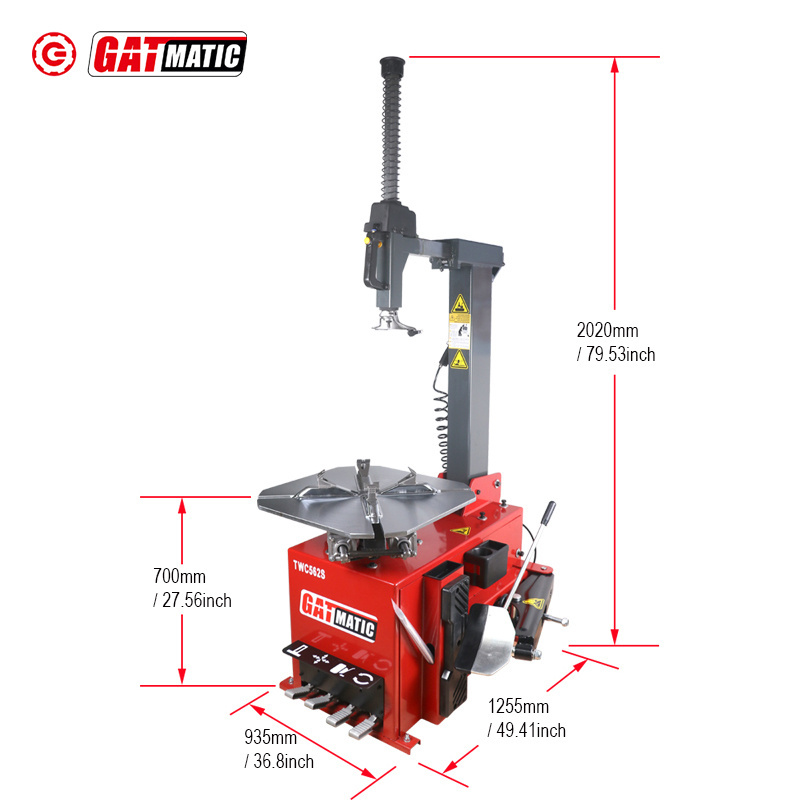 Automotive Workshop Equipments Portable Heavy Duty Pneumatic Car Tire Changer Machine