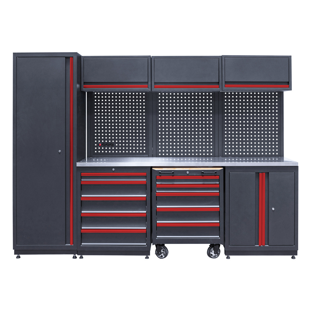 High Quality Cheap Versatile Workshop Garage Metal Tool Cabinet Tool Cart Car Repair Work Bench With Drawers