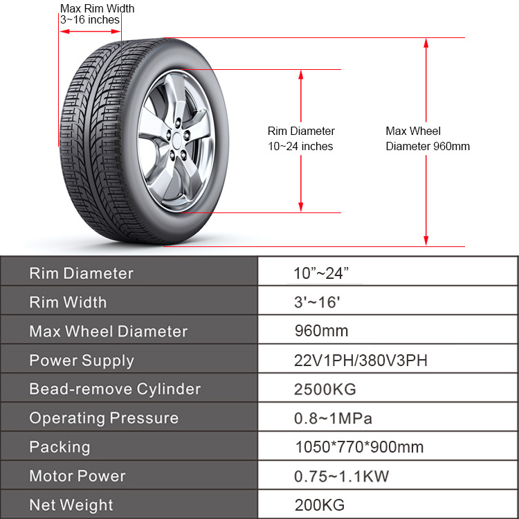 Manufacturer Factory Directly Sale Manual Car Tyre Changer Machine Tire Changer Tire Changing Tool