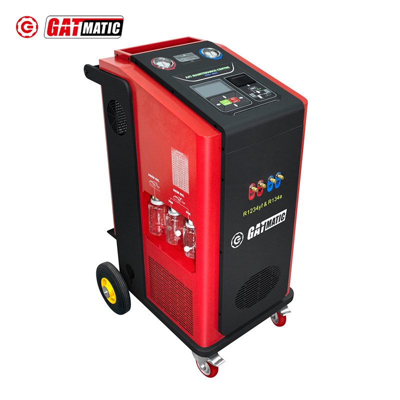 Auto Cleaning Recovery Dual System Car AC Service Machine for R134a & R1234yf