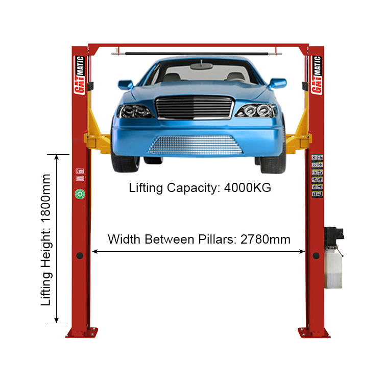 Mechanical Auto Garage Car Workshop Equipment Wheel Alignment 2 Post Car Parking Lifts