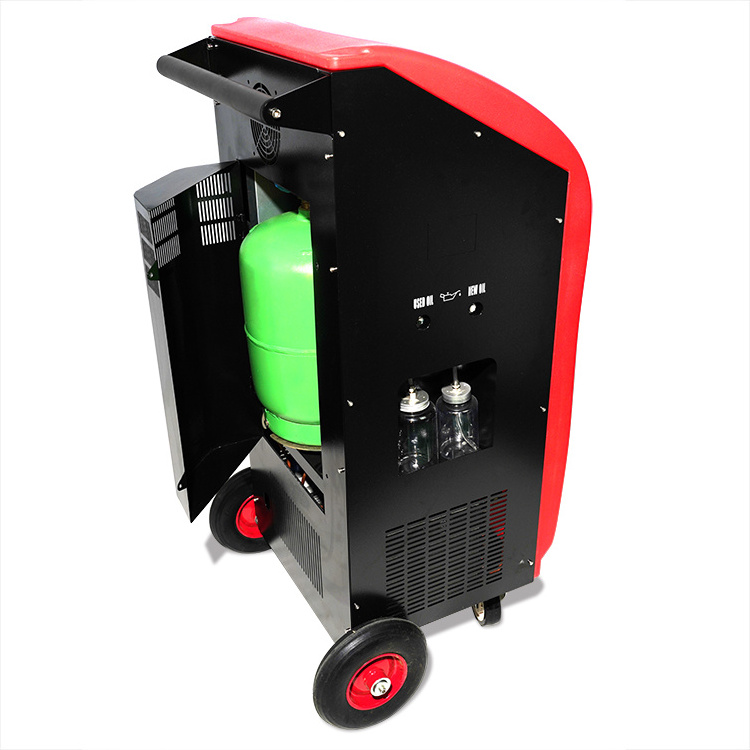 Car AC Recharge Recovery Machine A/C Air Conditioning Flush Refrigerant Filling Gas Recovery Recycling Machine