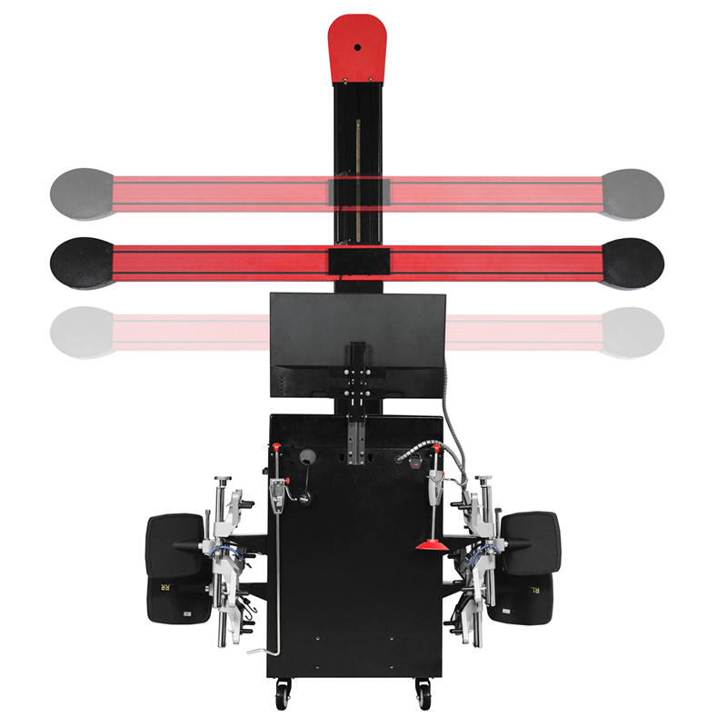 Suspended Type Portable Four Post Car Lift And 3d Wheel Alignment Machine Equipment Full Set