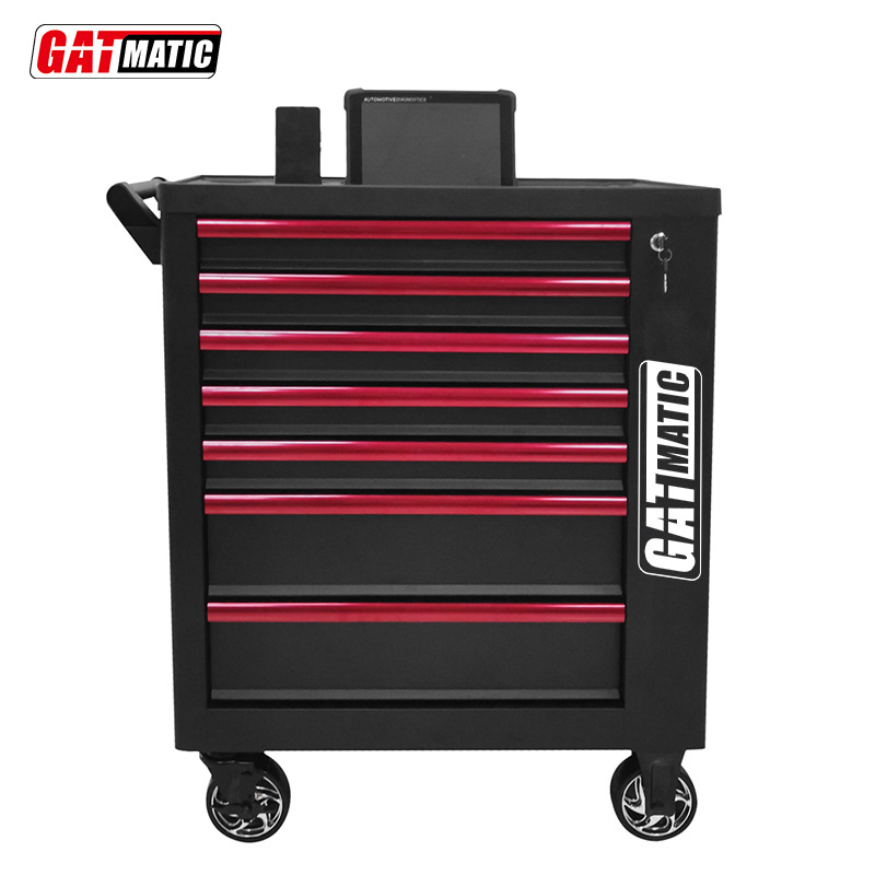 7 Drawers Large Mechanic Professional Cabinet Storage Making Rolling Tool Chest Drawer Set Trolley