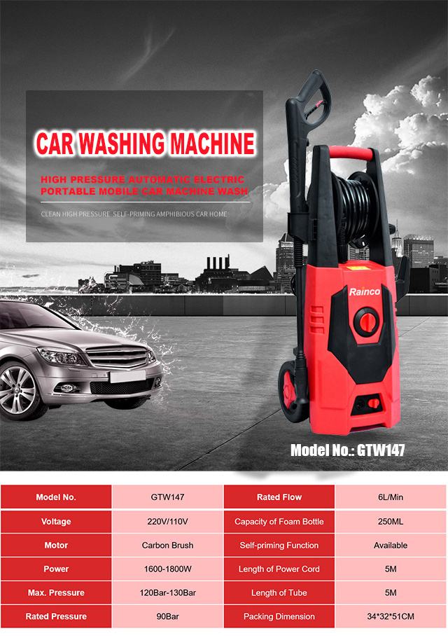 High Quality Cheap Price High Pressure Car Washing Gun Kit Set Automatic Portable Car washer Wash Machine