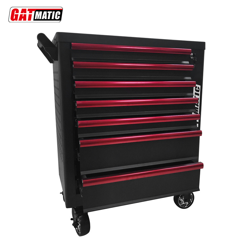 7 Drawers Large Mechanic Professional Cabinet Storage Making Rolling Tool Chest Drawer Set Trolley