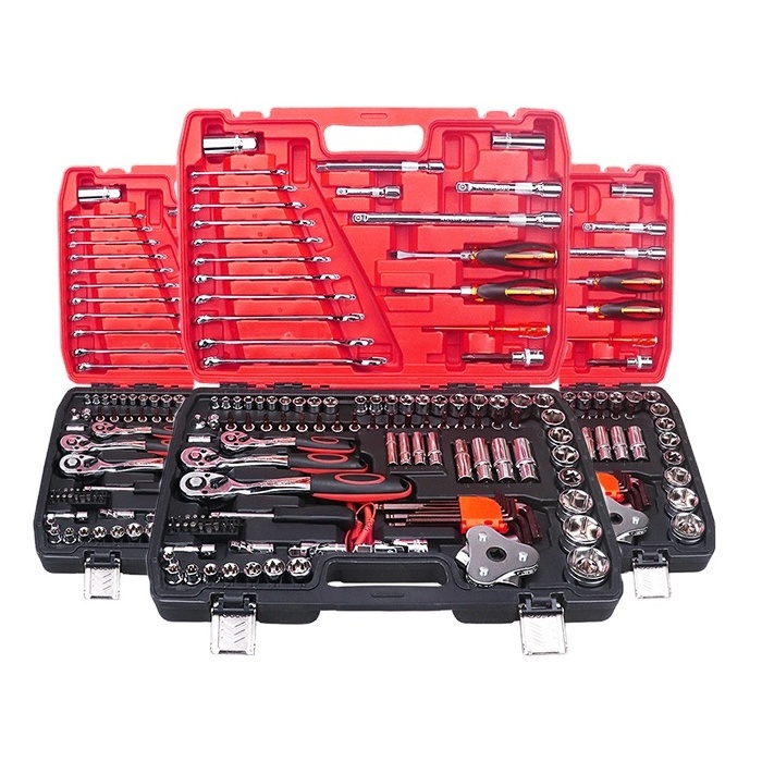 Custom Auto Repair Tools Set Box Ratchet Combination Socket Spanner Torque Wrench Car Mechanics Tool Sets