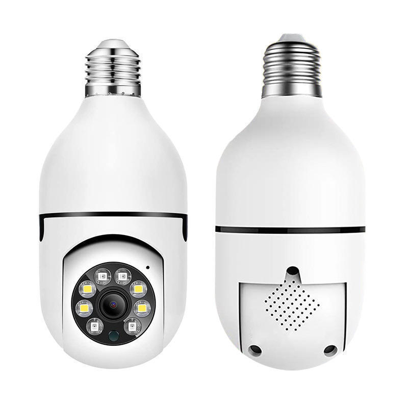 WIFI light Bulb 360 degree night vision Dual light Home PTZ Smart phone Remote view CCTV Wireless security Tuya bulb camera