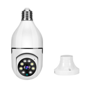 v380pro Wireless Dual 360 degree Camera Panoramic Screw Light Bulb Indoor Baby WiFi CCTV Network Bulb Camera