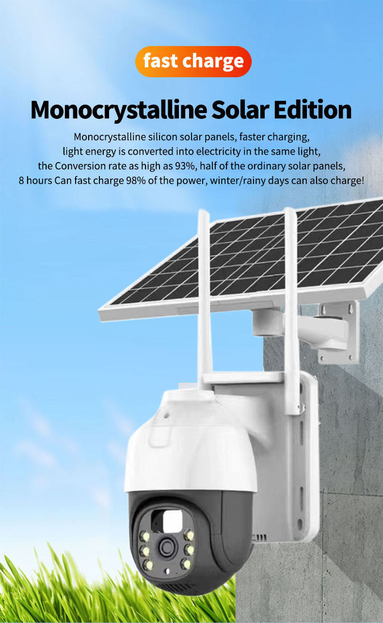 1080p 2MP V360PRO solar PIR Wireless 360 Web Ptz Outdoor 4G Solar Ip Wifi Security Camera System Cctv Network Camera