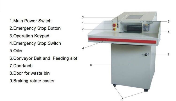 Heavy Duty  Commercial Cross Cut Thin Crushed Paper Shredder Automatic Feed Auto Feed Suppliers