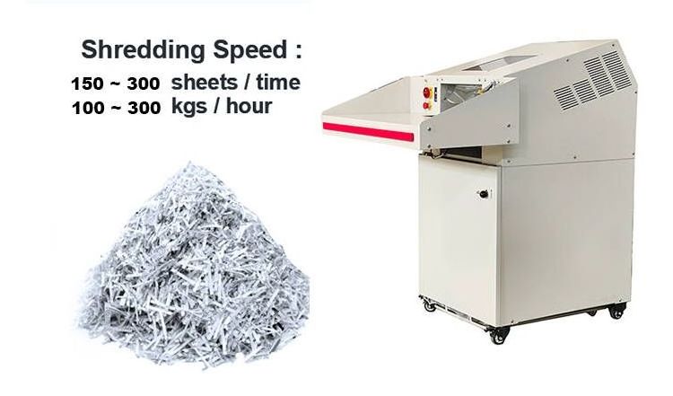 Hot Selling Professional Heavy Duty High Capacity Industrial Paper Shredder for Shredding Paper / Cardboard/ CD / ID Cards