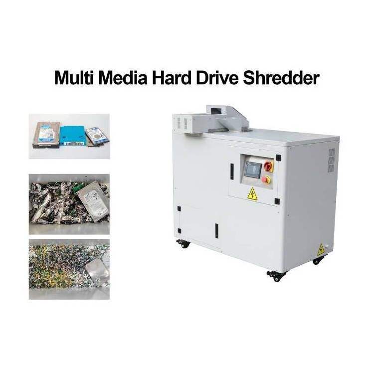 Heavy Duty H4 Level Double Shaft Circuit Board Floppy SSD Hard Drive Shredder with Planetary Gearbox