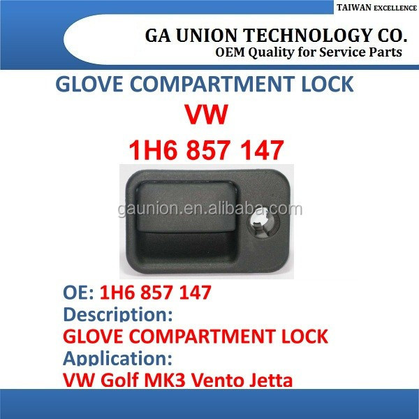 AUTO PART ENGING GLOVE COMPARTMENT LOCK 1H6857147 FOR VW Golf MK3 Vento Jetta