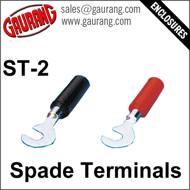 Wire Connector Spade Terminals ST-2 With Custom Color Rubber Insulator