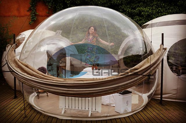 Glamping Lodge Hotel Clear Inflatable Dome Tent Small Igloo House Inflatable Bubble