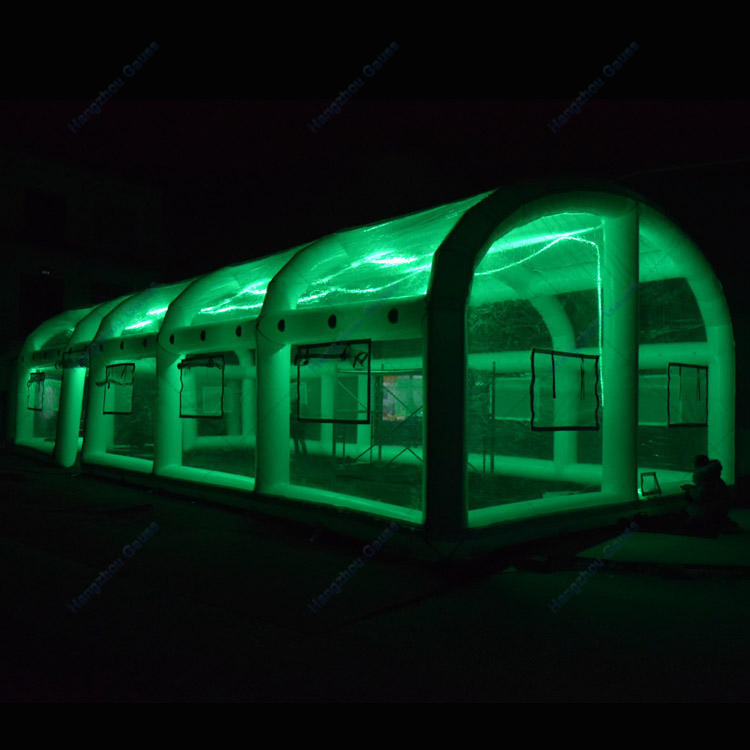 Transparent Club Wedding Tent Party Tent Event Tents with LED Lights Inflatable Nightclub