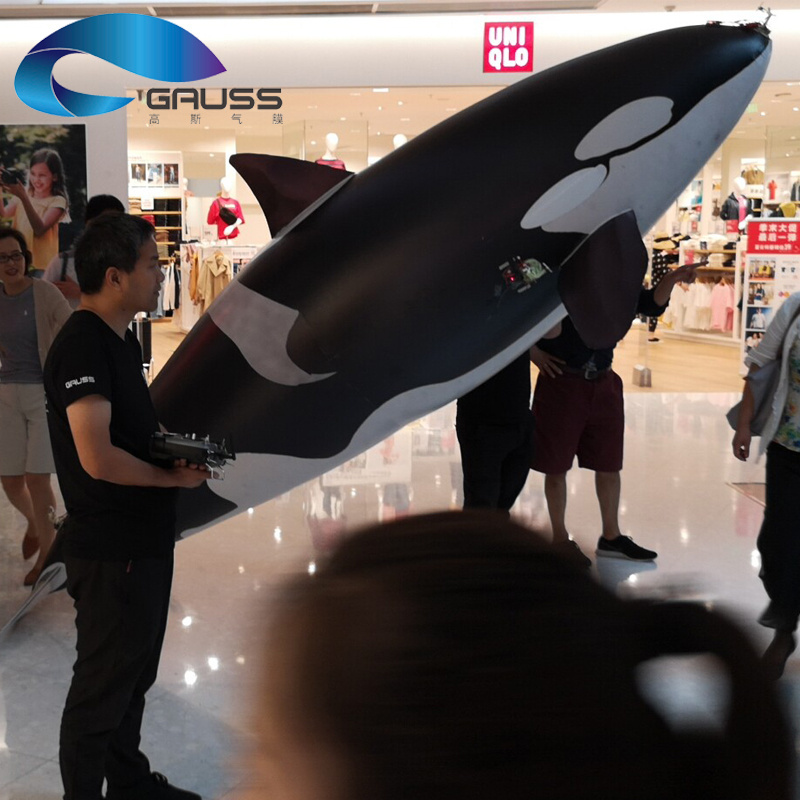 Factory Customize Flying killer Whales Inflatable Model Helium Odd-shaped Balloons Remote-Controlled Inflatable Advertisement