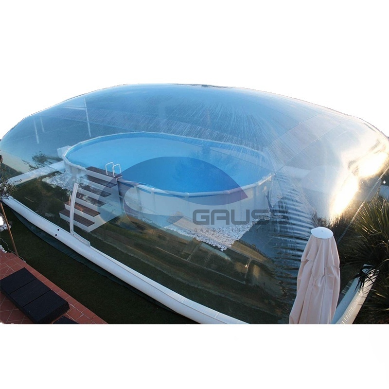 Portable outdoor used transparent inflatable pool dome with covered tents from inflatable pool cover tent factory