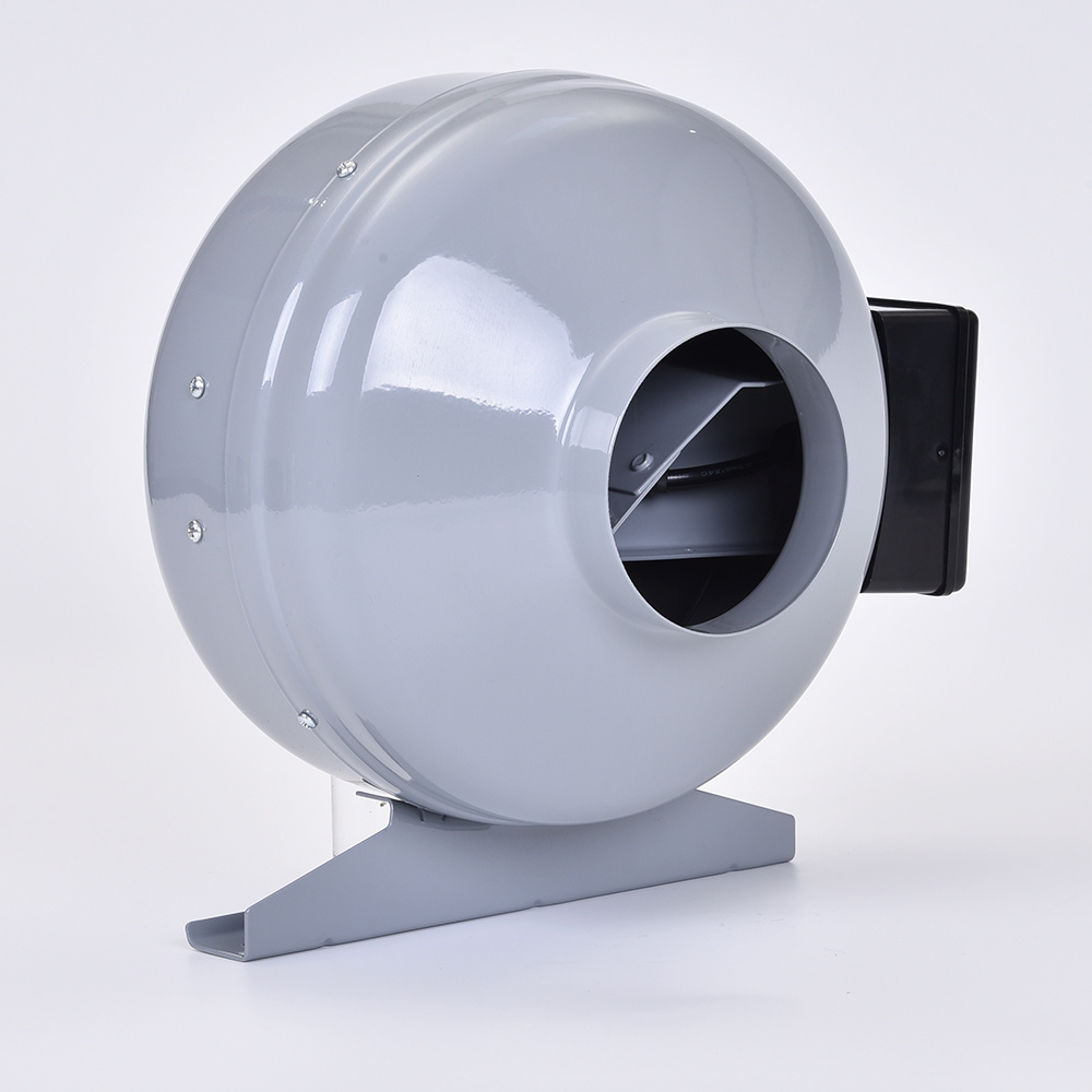 DC 160mm 24V brushless inline duct fan centrifugal blower pipe type exhaust centrifugal fan with housing