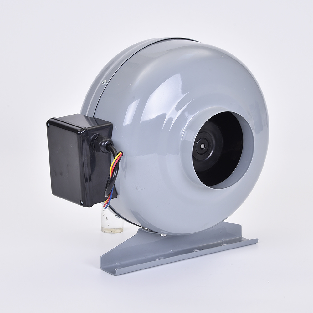 DC 160mm 24V brushless inline duct fan centrifugal blower pipe type exhaust centrifugal fan with housing