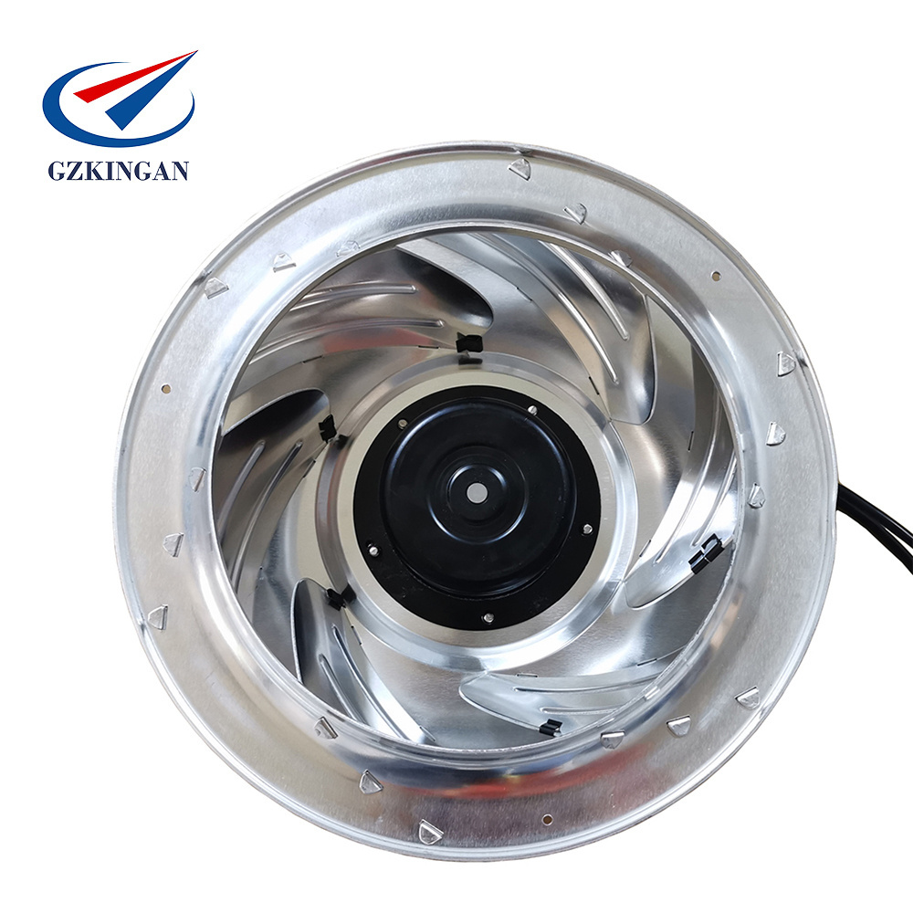 250mm DC 48V brushless backward curved centrifugal fan blower wheel impeller small centrifugal blower