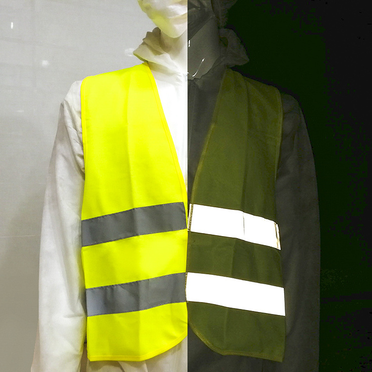 Safety security visibility work clothes yellow safety running reflective vest