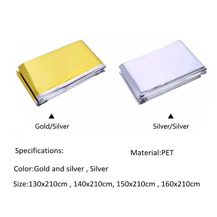 China best selling manufacturer First Aid Blankets First Aid Blanket First Aid Emergency Mylar Foil Thermal Space Blankets foil