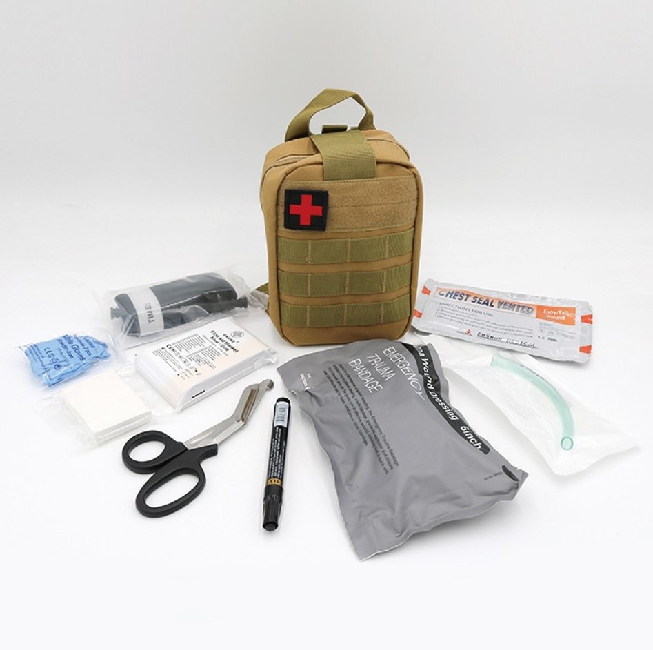 Professional Rescue Survival Gear Tool Tactical Emergency First Aid Kit Pouch Trauma Combat Kit