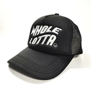 Wholesale Trucker Hat Cap High Quality For Men Trucker Caps 5 Panel Custom Embroidery Logo Foam Mesh Trucker Hats Embroidered