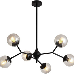 Sputnik Chandeliers 12 Lights Industrial Vintage Ceiling Light Fixture Adjustable Modern Black Sputnik Lamp