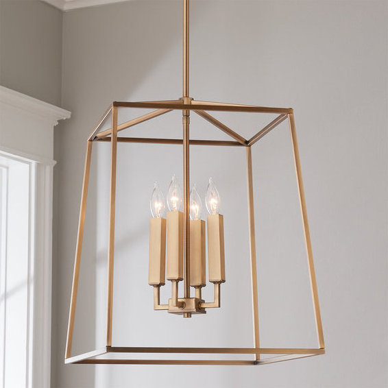 Ebay Farmhouse pendant light 4-light vintage metal foyer lantern E12 Chandelier Rustic Chandelier Ceiling Light Fixture