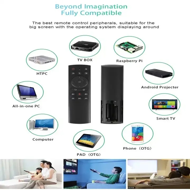 GAXEVER G20BTS Plus G20S PRO 2.4G Universal Voice Remote Control Backlit Air Mouse Gyroscope Use for H96 Max Android TV BOX