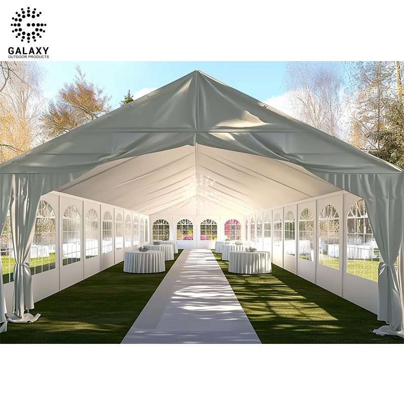 Outdoor Waterproof Transparent Roof Frame Tent 10x20 20 x 30 30x60 Large White Wedding Party Tent with Logo for Commercial