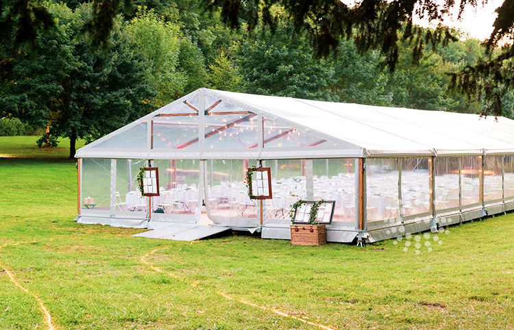 20x40 canopy wedding clear top tent luxury wedding party tent for 50 people