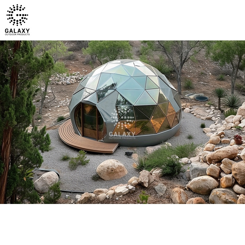 Elegant natural aesthetics plastic igloo inflatable football green house camping geodesic dome tent