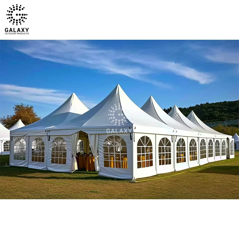 Quick to set up aluminum frame pvc cover 7x7 shed shelter canopy tent steel structure design