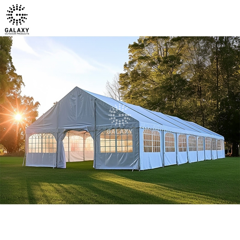 Outdoor Waterproof Transparent Roof Frame Tent 10x20 20 x 30 30x60 Large White Wedding Party Tent with Logo for Commercial