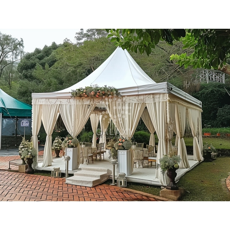 20x20  portable exhibition trade tent aluminum alloy pvc pagoda tent 12x12 high peak canopy tent