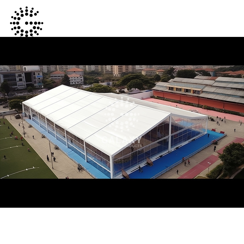 Safe 4x4 enclosed aluminium exhibition tents china sports tents for events