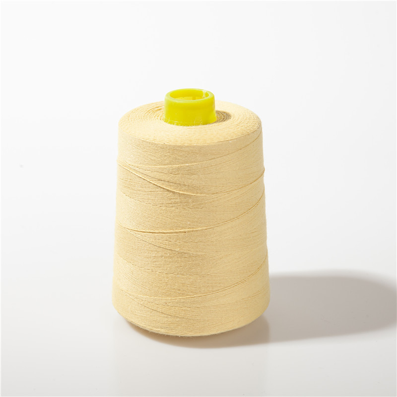 fire retardant meta aramid spun meta-aramid sewing thread dyed colored blended yarn