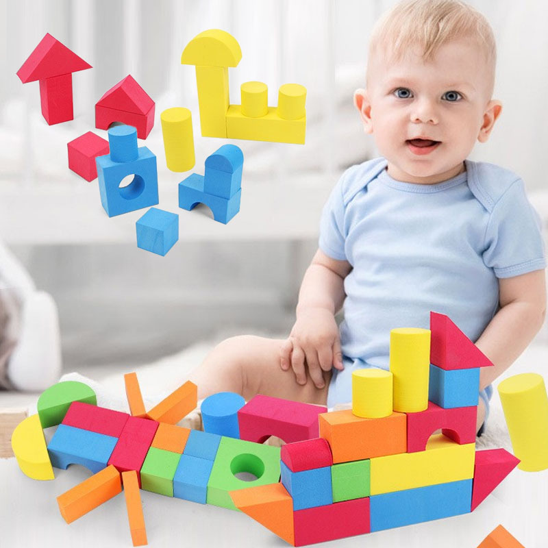 Juguetes para los ninos 2023 for blocks & model building toys for new educational children's car eva foam building block