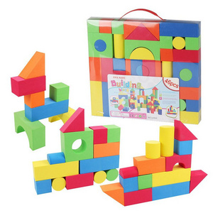 Juguetes para los ninos 2023 for blocks & model building toys for new educational children's car eva foam building block