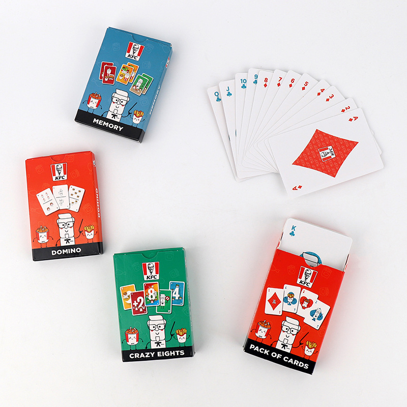 High Quality Brand Custom Design Your Logo Paper Printed Box Plastic Pvc Waterproof Poker Deck Blank Sublimation Playing Cards