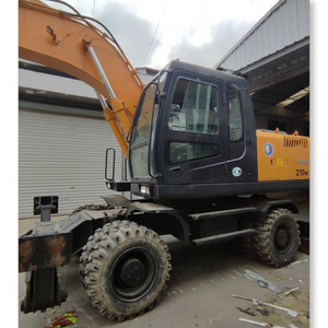 high power china second-hand excavator  Hyundai  R210W-7 draulic wheel used digger good  condition R210W-7 FOR sale