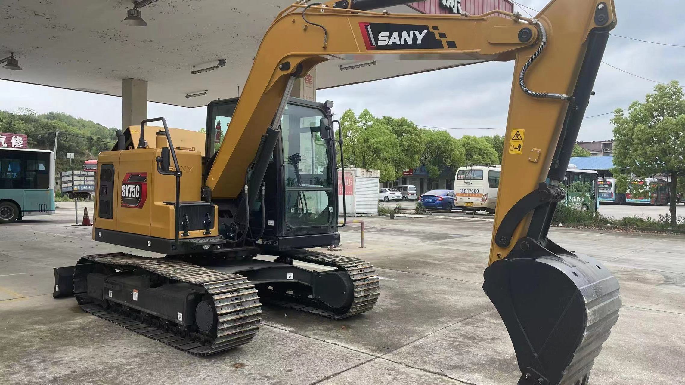 SANY SY75C used excavators SY75 excavators SY75Cpro SY75C-9 Hydraulic excavators 7 tons  Good quality Worldwide sale